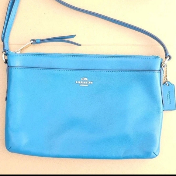 Coach Blue Crossbody Bag - Picture 1 of 6